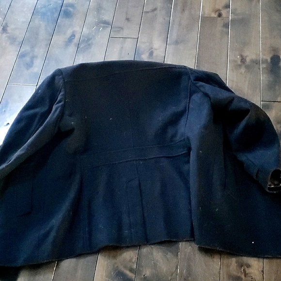 Banana Republic, black wool 3/4 length coat - Picture 2 of 2